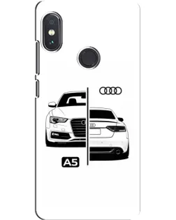 Чохол для Xiaomi Redmi Note 5 з картинкою «Audi — контрастний дизайн»