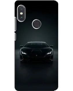 Чохол для Xiaomi Redmi Note 5 з картинкою «Чорний Lamborghini Aventador»