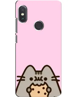 Чохол для Xiaomi Redmi Note 5 з картинкою «Pusheen та печиво»
