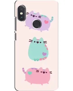 Чохол для Xiaomi Redmi Note 5 з картинкою «Pusheen тріо» Чохол для Xiaomi Redmi Note 5 з картинкою «Pusheen тріо»