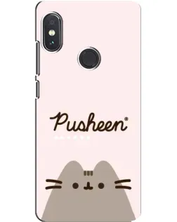 Чохол для Xiaomi Redmi Note 5 з картинкою «Pusheen логотип»