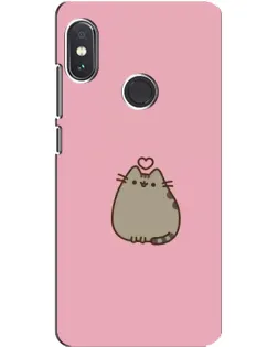 Чохол для Xiaomi Redmi Note 5 з картинкою «Pusheen серце»