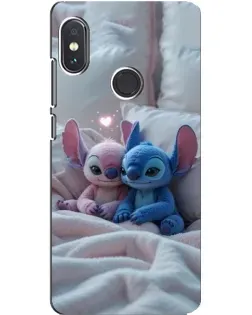 Чехол для Xiaomi Redmi Note 5 с картинкой «Плюшевые Стич Ангел»