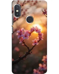 Чохол для Xiaomi Redmi Note 5 з картинкою «Рожевий цвіт сердечко на тлі заходу» Чохол для Xiaomi Redmi Note 5 з картинкою «Рожевий цвіт сердечко на тлі заходу»
