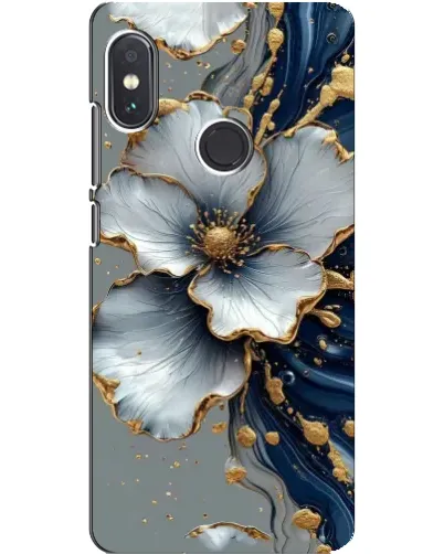 Чохол для Xiaomi Redmi Note 5 з картинкою «Біла квітка та золотий флюїд» Чохол для Xiaomi Redmi Note 5 з картинкою «Біла квітка та золотий флюїд»