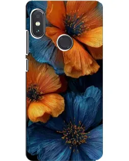 Чохол для Xiaomi Redmi Note 5 з картинкою «Яскрава синьо-помаранчева флора» Чохол для Xiaomi Redmi Note 5 з картинкою «Яскрава синьо-помаранчева флора»