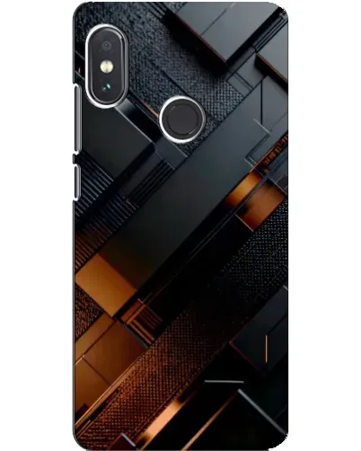 Чохол для Xiaomi Redmi Note 5 з картинкою «Чорні геометричні блоки» Чохол для Xiaomi Redmi Note 5 з картинкою «Чорні геометричні блоки»