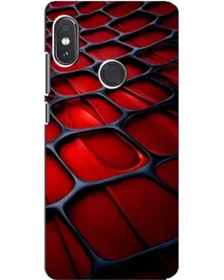 Чохол для Xiaomi Redmi Note 5 з картинкою «Червона глянцева сітка»