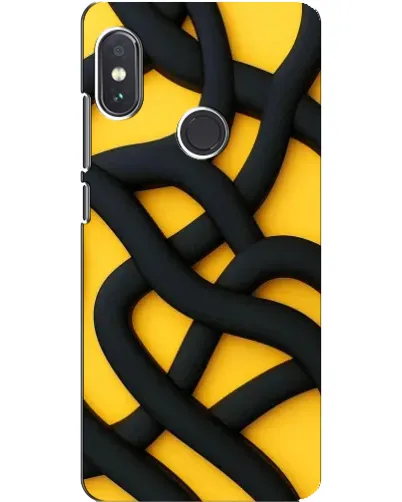 Чохол для Xiaomi Redmi Note 5 з картинкою «Чорне жовте переплетення» Чохол для Xiaomi Redmi Note 5 з картинкою «Чорне жовте переплетення»