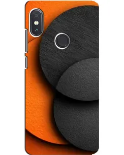 Чохол для Xiaomi Redmi Note 5 з картинкою «Геометрія помаранчевих кіл»