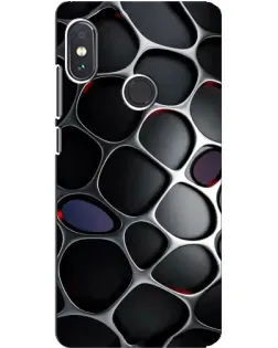 Чохол для Xiaomi Redmi Note 5 з картинкою «Об'ємна темна решітка»