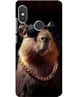 Чохол для Xiaomi Redmi Note 5 з картинкою «Капібара золотий ланцюг» Чохол для Xiaomi Redmi Note 5 з картинкою «Капібара золотий ланцюг»