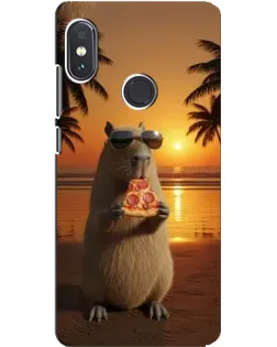Чохол для Xiaomi Redmi Note 5 з картинкою «Капібара з піцою» Чохол для Xiaomi Redmi Note 5 з картинкою «Капібара з піцою»