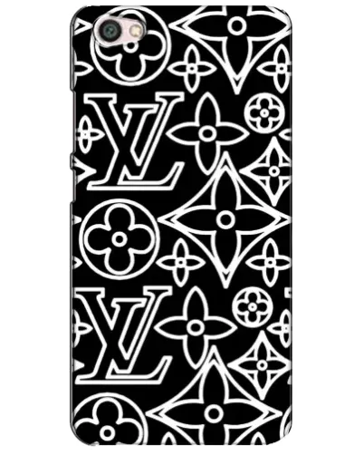 Чехол для Xiaomi Redmi Note 5A с картинкой «Черно-белый узор LV»