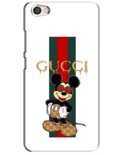 Чехол для Xiaomi Redmi Note 5A с картинкой «Микки Маус Gucci — полосы»