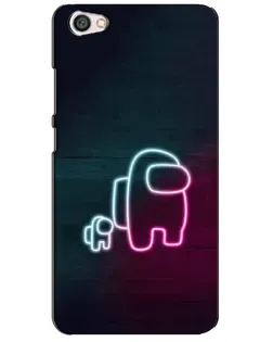 Чехол для Xiaomi Redmi Note 5A с картинкой «Among Us неон-арт»