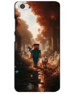 Чехол для Xiaomi Redmi Note 5A с картинкой «Стив в лесу»