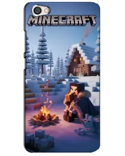 Чехол для Xiaomi Redmi Note 5A с картинкой «Зимний Minecraft»