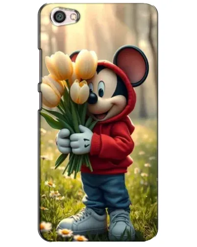 Чехол для Xiaomi Redmi Note 5A с картинкой «Микки с тюльпанами»