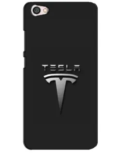 Чохол для Xiaomi Redmi Note 5A з картинкою «Сталевий логотип Tesla»