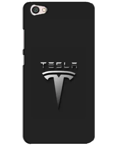 Чохол для Xiaomi Redmi Note 5A з картинкою «Сталевий логотип Tesla»