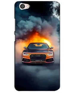 Чехол для Xiaomi Redmi Note 5A с картинкой «Audi в огненном дыму»