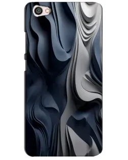 Чохол для Xiaomi Redmi Note 5A з картинкою «Об'ємні сині складки»