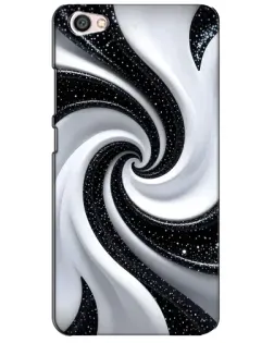 Чохол для Xiaomi Redmi Note 5A з картинкою «Чорно-біла спіраль»