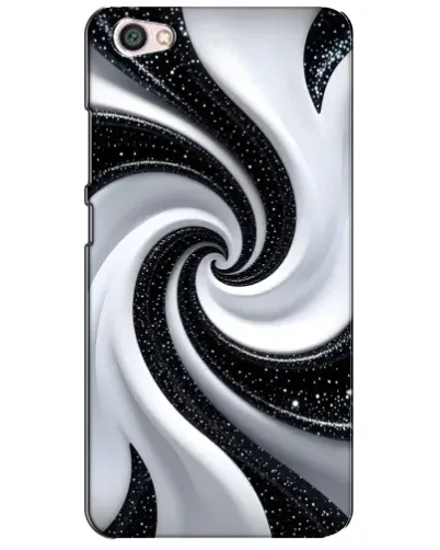 Чохол для Xiaomi Redmi Note 5A з картинкою «Чорно-біла спіраль»