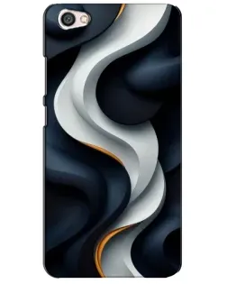 Чохол для Xiaomi Redmi Note 5A з картинкою «Об'ємні чорно-білі стрічки»