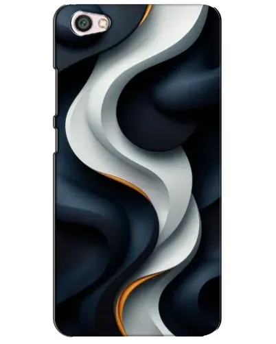 Чохол для Xiaomi Redmi Note 5A з картинкою «Об'ємні чорно-білі стрічки»