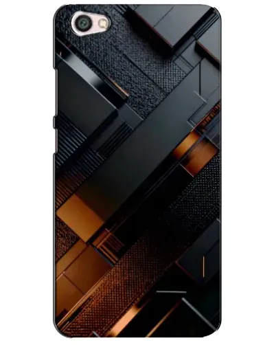 Чохол для Xiaomi Redmi Note 5A з картинкою «Чорні геометричні блоки»