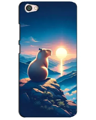 Чохол для Xiaomi Redmi Note 5A з картинкою «Захід сонця з капібарою»