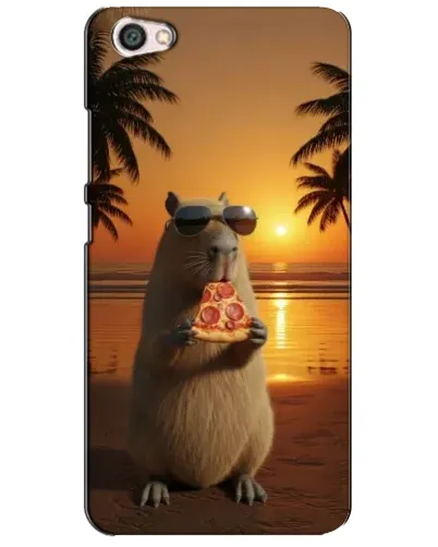 Чохол для Xiaomi Redmi Note 5A з картинкою «Капібара з піцою»