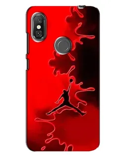 Чехол для Xiaomi Redmi Note 6 Pro с картинкой «Jordan Red Smoke»