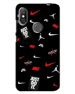 Чехол для Xiaomi Redmi Note 6 Pro с картинкой «Nike Mix Pattern»