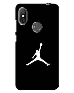 Чехол для Xiaomi Redmi Note 6 Pro с картинкой «Jordan Silhouette»