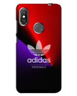 Чехол для Xiaomi Redmi Note 6 Pro с картинкой «Adidas Red Neon»