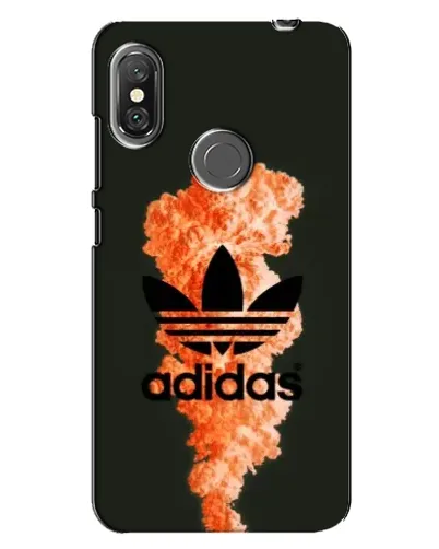 Чехол для Xiaomi Redmi Note 6 Pro с картинкой «Оранжевый дым Adidas»