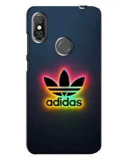 Чехол для Xiaomi Redmi Note 6 Pro с картинкой «Неоновый Adidas»