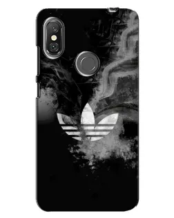 Чехол для Xiaomi Redmi Note 6 Pro с картинкой «Абстрактный дым Adidas»