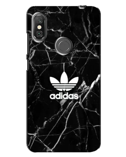 Чехол для Xiaomi Redmi Note 6 Pro с картинкой «Белый мрамор Adidas»