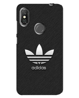 Чехол для Xiaomi Redmi Note 6 Pro с картинкой «Adidas Карбоновая текстура»