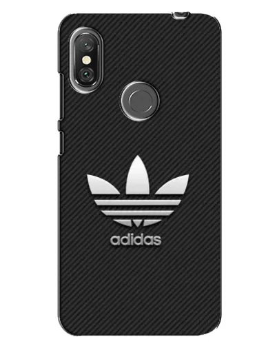 Чехол для Xiaomi Redmi Note 6 Pro с картинкой «Adidas Карбоновая текстура»
