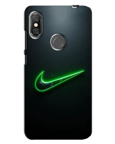 Чехол для Xiaomi Redmi Note 6 Pro с картинкой «Неоновый контур Nike»