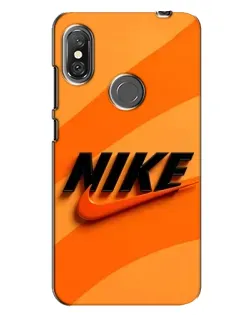 Чехол для Xiaomi Redmi Note 6 Pro с картинкой «Оранжевый драйв Nike»
