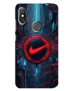 Чехол для Xiaomi Redmi Note 6 Pro с картинкой «Техногенный стиль Nike»