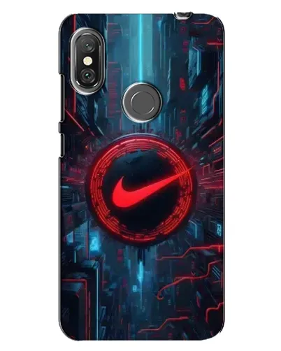 Чехол для Xiaomi Redmi Note 6 Pro с картинкой «Техногенный стиль Nike»