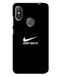 Чехол для Xiaomi Redmi Note 6 Pro с картинкой «Минимализм от Nike»