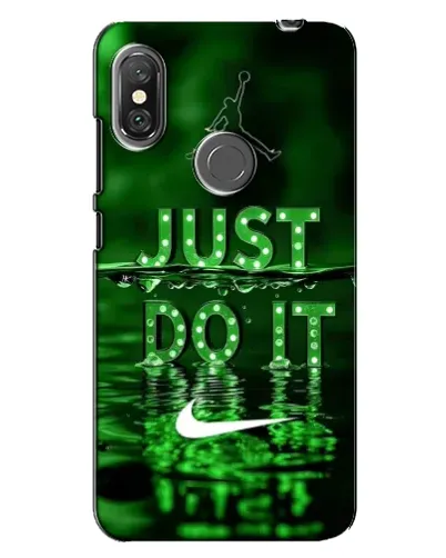 Чехол для Xiaomi Redmi Note 6 Pro с картинкой «Зеленый неоновый Nike»